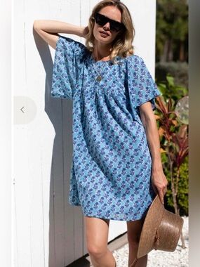 Emerson Fry India Collection Basalie Dress 100% Organic Cotton